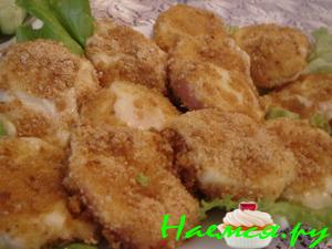 Закусочные "бутерброды" в панировке Закусочные "бутерброды" в панировке