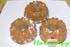 Творожные маффины с мюсли и яблоком