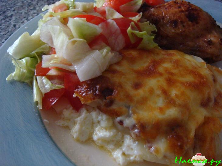 Ароматный картофель с сыром моцарелла Ароматный картофель с сыром моцарелла