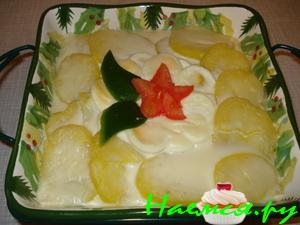 Рыба в соусе "Бешамель"