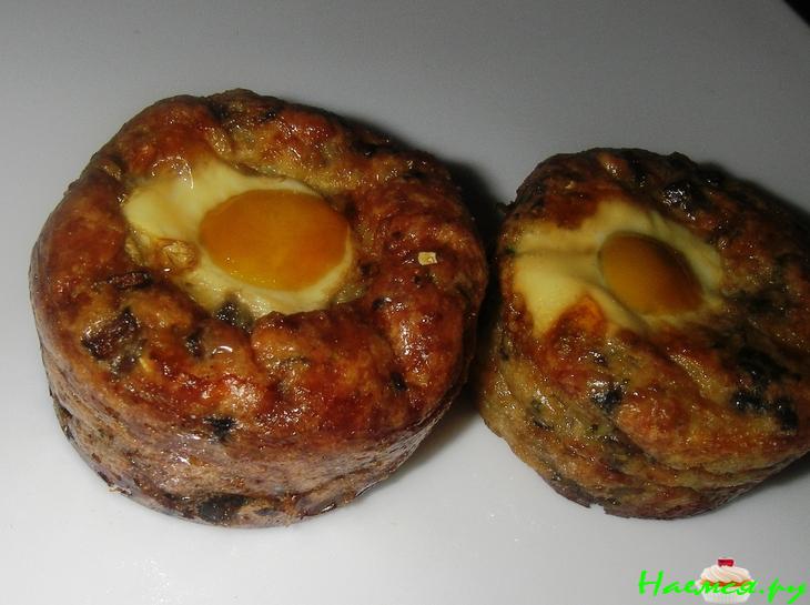 Грибное суфле с цуккини и перепелиными яйцами Грибное суфле с цуккини и перепелиными яйцами