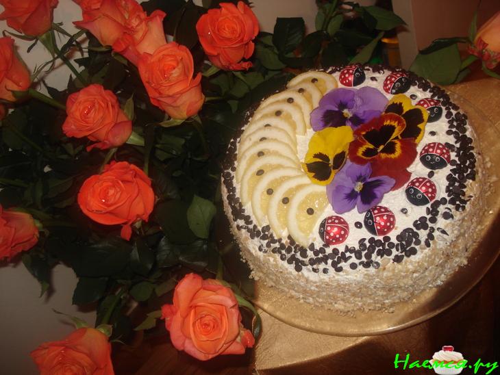 Торт "Мишель" бисквитный с курдом