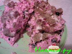 Бисквитно-ягодный мусс