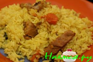 Узбекский плов с барбарисом и тмином