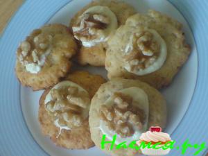 Печенье с грецкими орехами и белым шоколадом