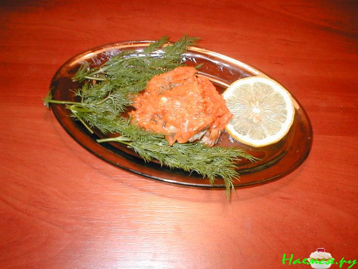 Минтай в соусе