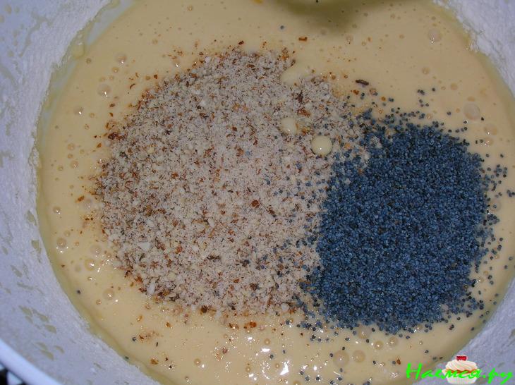 Маковый пирог с ярко выраженным лимонным вкусом