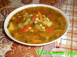 Похлебка с нутом (постная) Похлебка с нутом (постная)