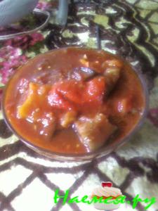 Баклажаны с перцем в маринаде