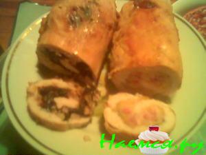 Рулетики куриные