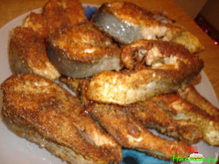 Горбуша в панировке