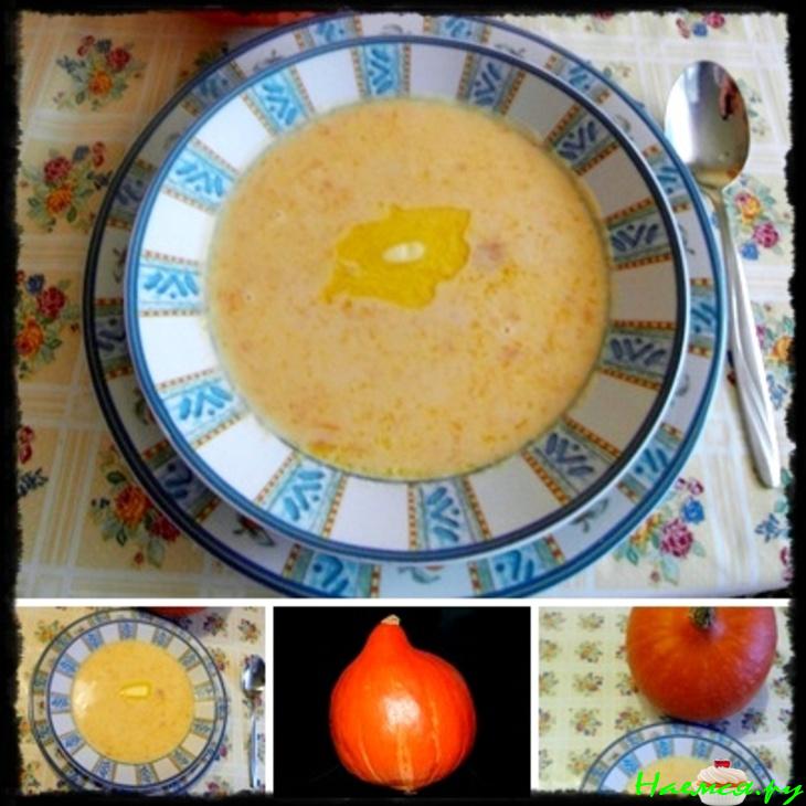 Суп молочный с тыквой