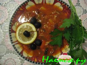 Мясная солянка