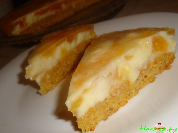 Апельсиновый пирог с ромовым кремом