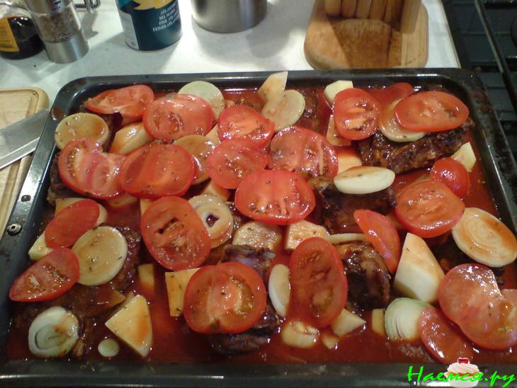 Бараньи ребрышки с картофелем