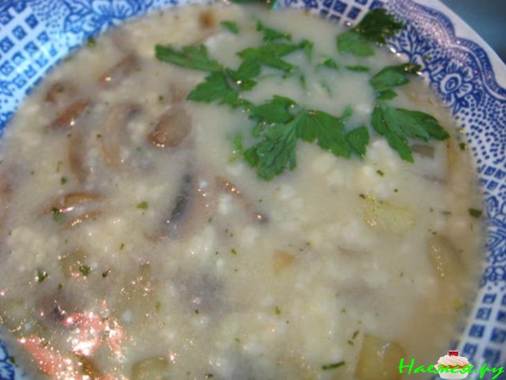 Суп сырно-грибной (вариант, ну очень...)