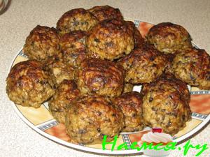 Ежики из рыбного филе