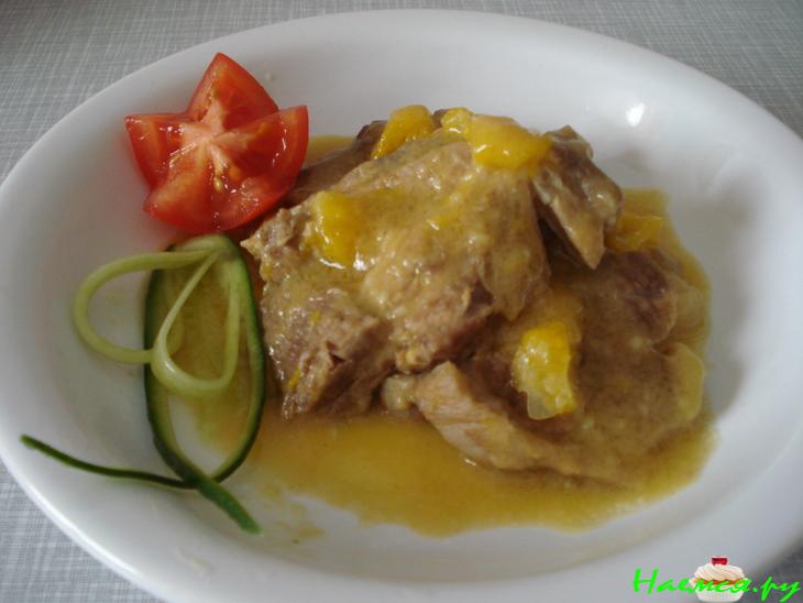 Свинина с апельсинами "Экзотика"