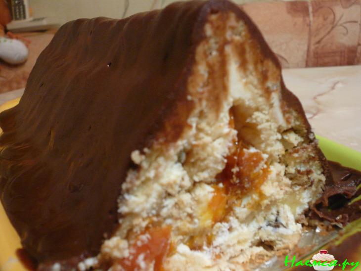 Торт "Шалаш" творожный