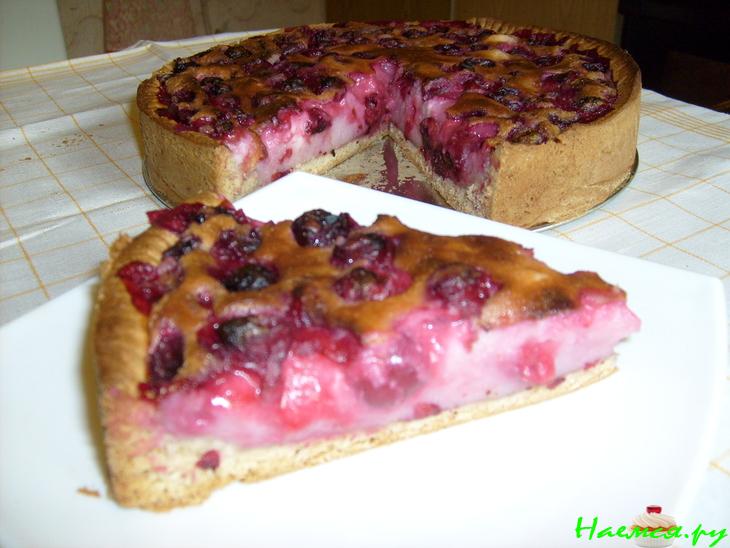 Пирог творожный "Вишенки" Пирог творожный "Вишенки"