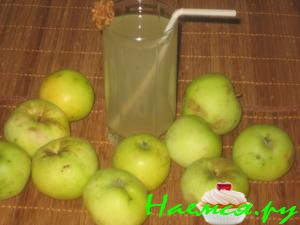 Яблочный компотик с лимоном и мятой