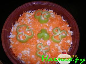 Горшочек с куриным филе и овощами