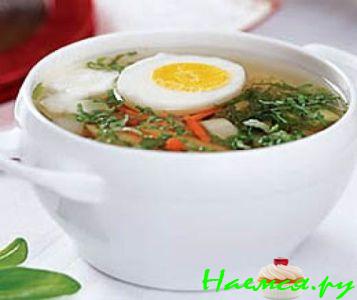 Суп куриный с вермишелью