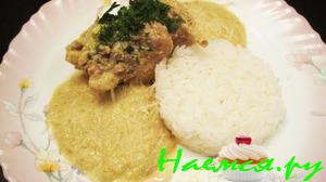 Кролик в соусе из цукини