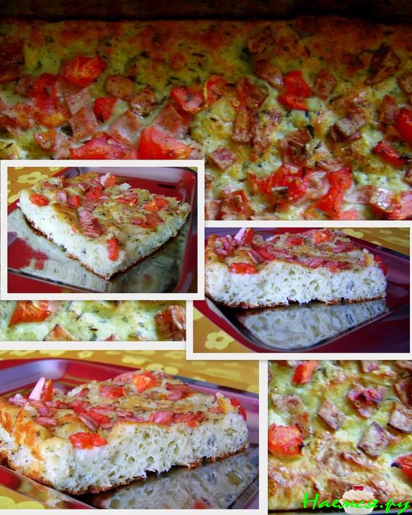 Сырный пирог с зеленью (типа Пиццы)