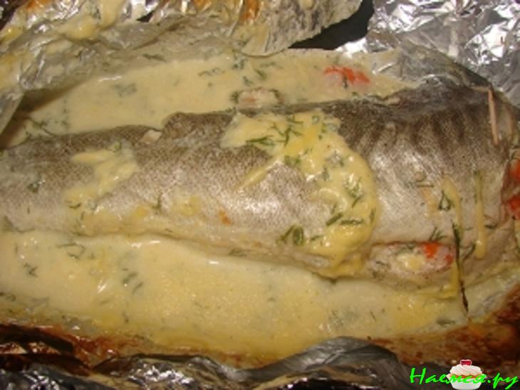 Треска с начинкой