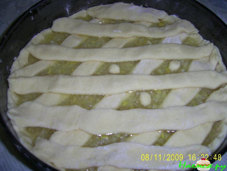 Песочный пирог с лимонной начинкой Песочный пирог с лимонной начинкой