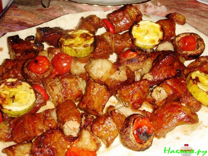 Шашлык из печени