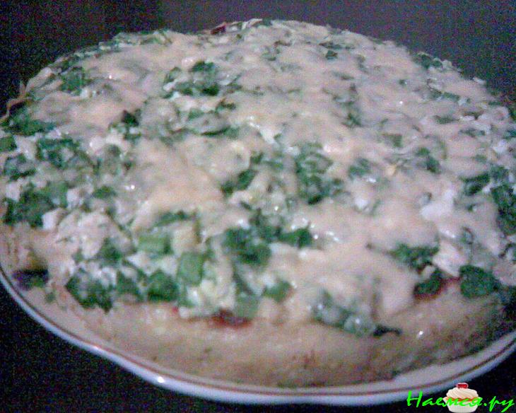 Открытый картофельный пирог - запеканка с зеленью Открытый картофельный пирог - запеканка с зеленью