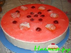 Торт 'Cнежок' с абрикосами