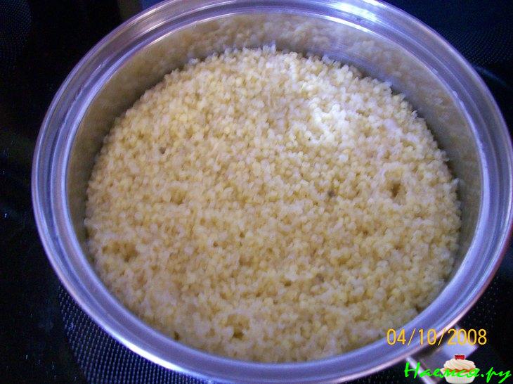 Пшенный крупеник с тыквой