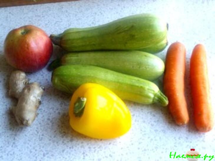 Соте из кабачков с имбирем (вариант для поста)