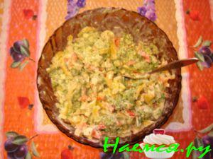 Салат с брокколи "Светофор"