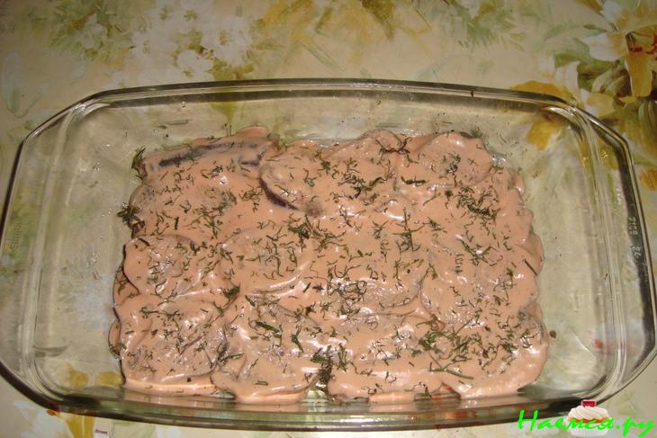 Минтай запеченный