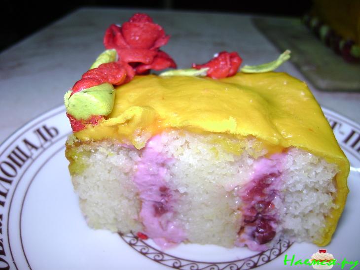 Торт вишнёвый "Кукла Даша"