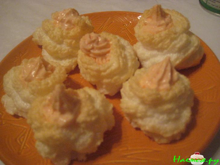 Гнёзда с кремом закусочные