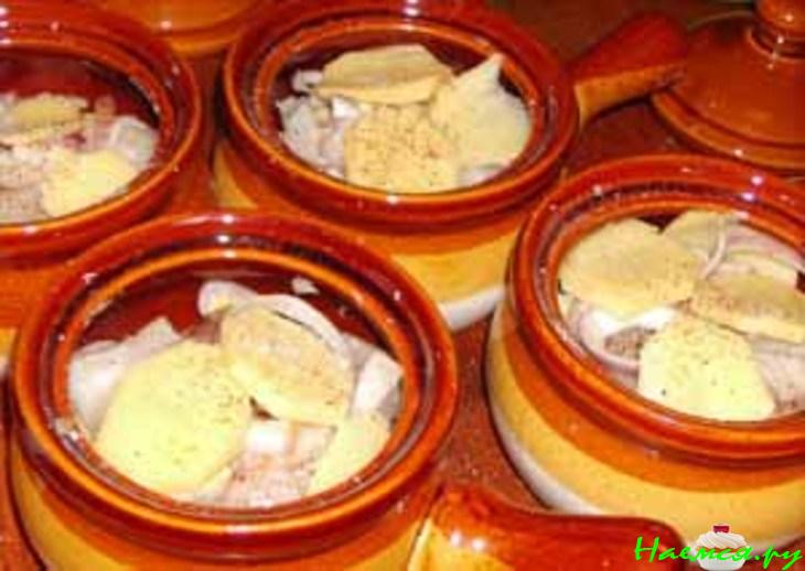 Уха по-татарски в горшочках