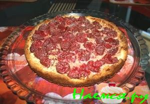 Пирог песочный "Клубника со сливками"