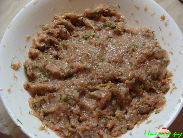 Перцы фаршированные в сливочно-грибной подливке