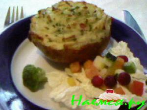 Картошка, фаршированная сыром