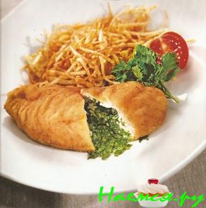 Котлета по-киевски с молоком