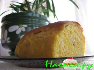 Тыквенный хлеб с репчатым луком и семечками