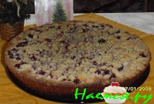 Клюквенный пирог на сметане