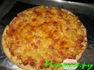 Пицца с квашеной капустой