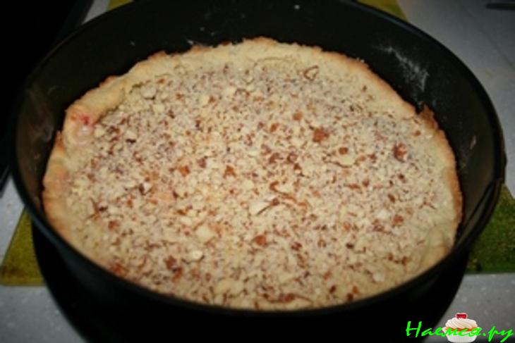 Пирог песочный "Клубника со сливками"