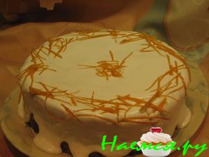 Морковный тортик с белковым кремом